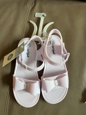 Cat & Jack Light Pink Jelly Bow Sandals